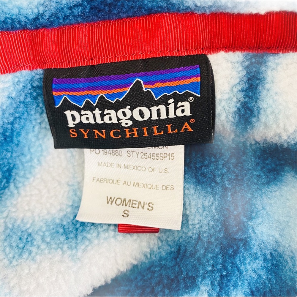 🚫SOLD🚫 Patagonia Shibori Synchilla Pullover Blue - Picture 5 of 5